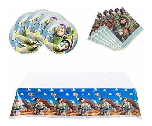 Party Nice Toy Story Party Supplies, 18 Platos, 20 Servillet