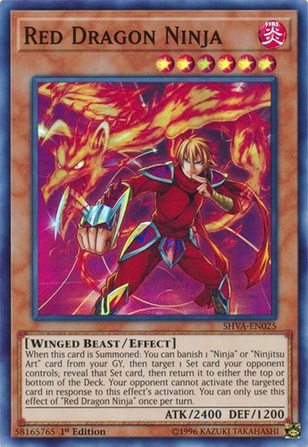 Red Dragon Ninja - Shva-en025 - Super Rare