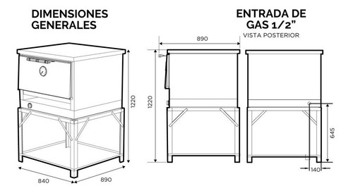 Horno Pizzero 12 Moldes El Gauchito Sol Real Oferta Economic