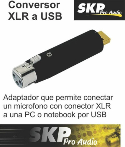 Imagen 2 de 3 de Interfaz Audio Micrófonos Canon Xlr A Usb Skp Xf2usb
