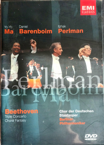 Beethoven - Triple Concierto - Barenboim, Perlman, Ma - Dvd