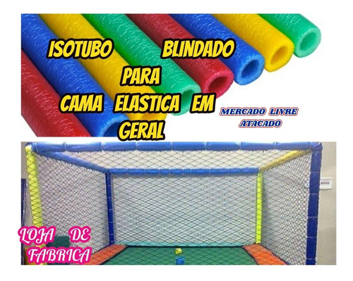 Isotubo Blindado 16+16 Ponteira Para Cama Elastica Pula Pula