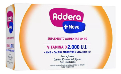 Vitamina D 2.000 U.i Addera + Mov 30 Sachets - Suplemento