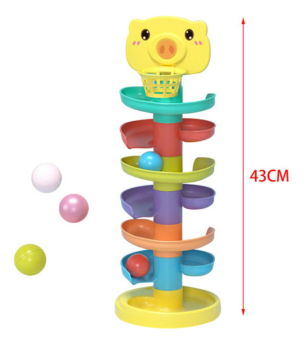 Ball Rolling Track Para Niños Pequeños, Ball Drop 7 Nivel