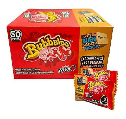 Chicle - Chicle - Bubbaloo Bubble Gum Strawberry By Bubbaloo