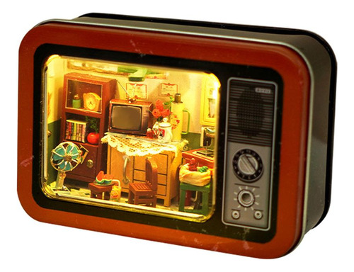 Creative Box Theater Dollhouse Puzzle Set Luz Led Para