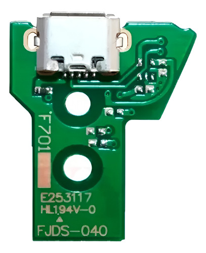 Kit 2 Placa Usb Controle Ps4 Jds-040 + 2 Cabo Flat 12 Vias