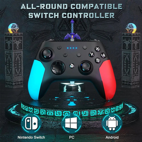 Switch Gamepad, Controlador Bluetooth Inalámbrico, Consola D