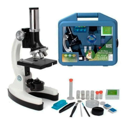 Kit De Microscopio Para Niños+ Maletín + Accesorios