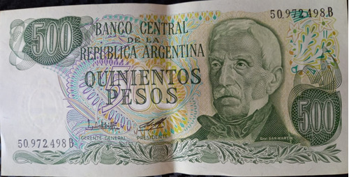 Billetes Antiguo 500 Pesos