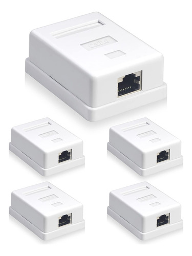 Packs 5 Rosetas Sobrepuestas Rj45 Cat6 Ulink Ul-ntw60360