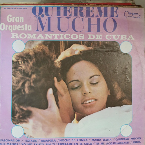 Disco Lp:romanticos De Cuba- Quiereme Mucho