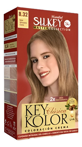 Silkey Tintura Key Kolor Clásica Kit Tono 8.32 miel silvestre claro