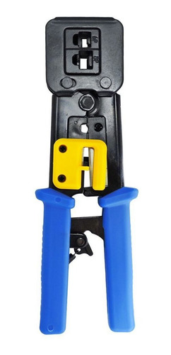 Imagem 8 de 12 de Pote 100 Conectores Rj45 Ez Crimp Cat6 + Alicate De Crimpar