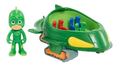 Pj Masks Mini Carro + Figura Gekko Móvil Original  