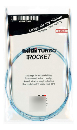 16 (40 Cm) Addi Turbo Rockets Aguja Tejer Circular Todo Tama