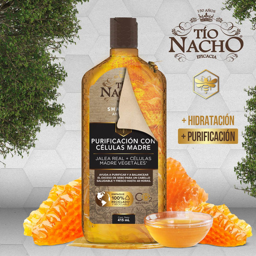 Tio Nacho Shampoo Células Madre Vegetales 415 Ml