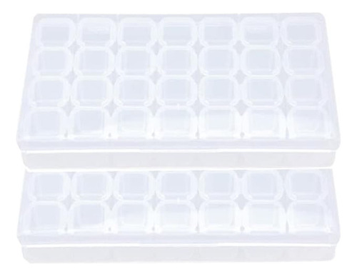 Caja De Almacenamiento Para  Diamantes Cuentas 28 Cajas 