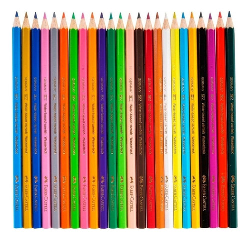 Faber Castell Lápices De Colores Hexagonales Caja 24 Piezas