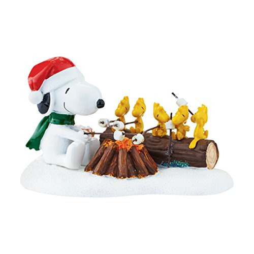 Figurilla De Accesorio Peanuts Village Campfire Buddies