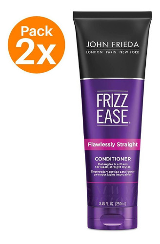 John Frieda Acondicionador Flawl. Straight 250ml Pack 2 Uds