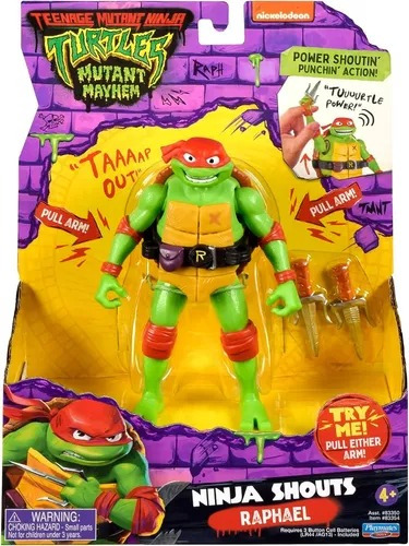 Tortugas Ninja Movie Lujo Rafael C/acc 15 Cm Shouts Prm