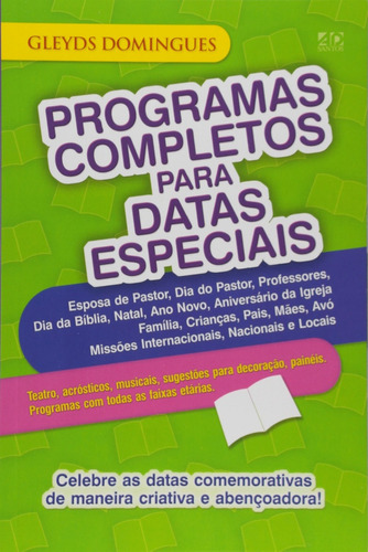 Programas Completos Para Datas Especiais 9788574592916