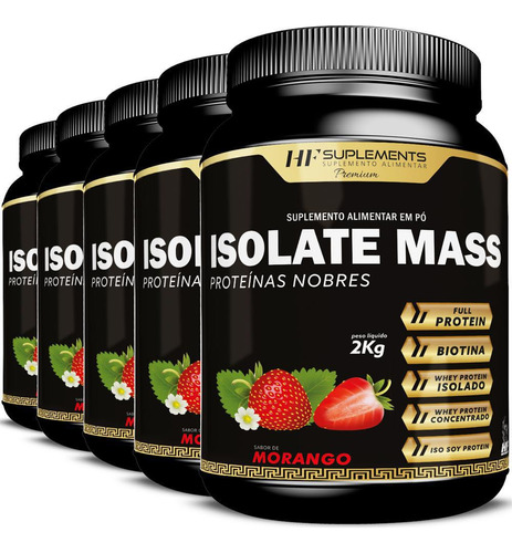 Isolate Mass Proteínas Nobres 2kg - Hf Suplements