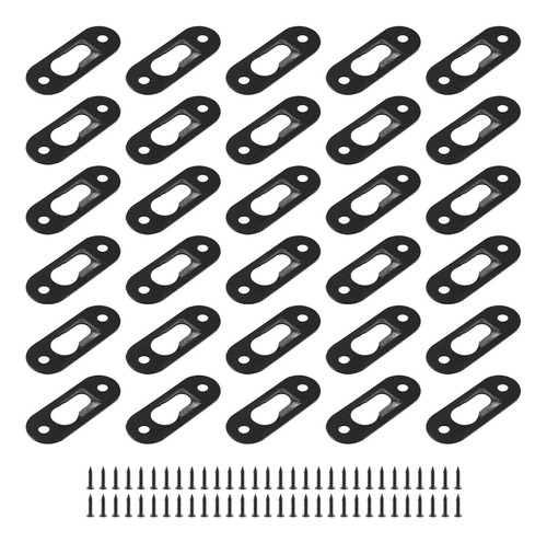 Murtenze Juego 30 Percha Agujero Cerradura Metal 60 Tornillo