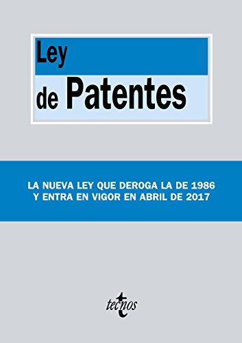 Ley De Patentes: Ley 24-2015 De 24 De Julio -derecho - Bibli