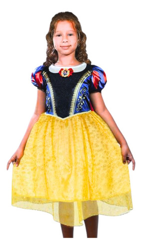 Fantasia Infantil Princesa Branca De Neve Disney Original