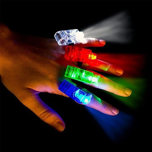 Anillos Laser Led Dedos Luminoso X 20 Unidades Cotillon