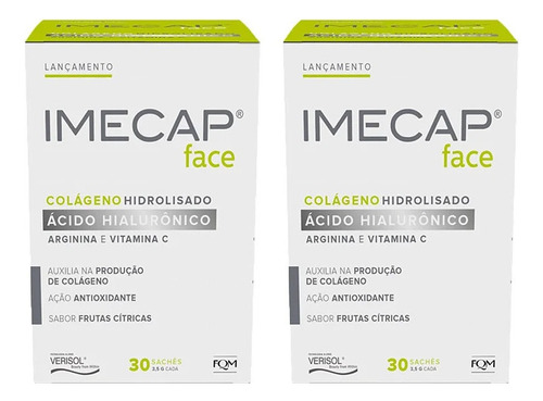 Kit 2 Caixas Imecap Colágeno Com 30 Sachês