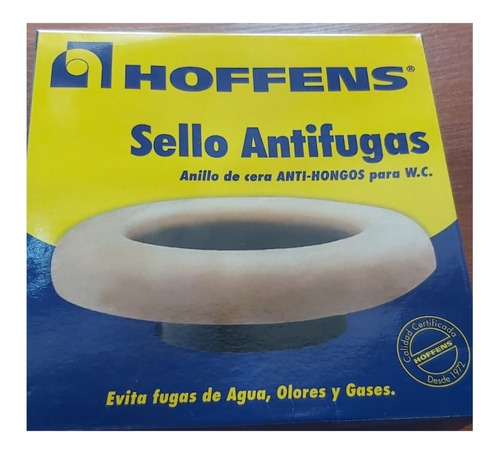 Sello Antifuga Para Wc Antihongos Hoffens Anillo De Cera