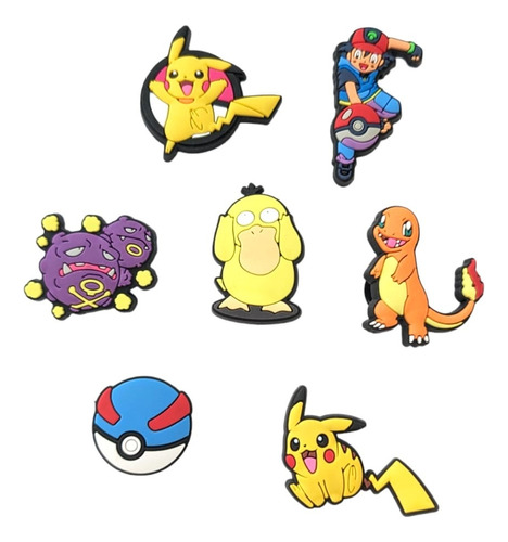 Jibbitz De Pokemon Para Crocs Y Sandalias 