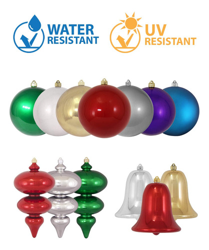 Adornos De Bolas De Plástico Inastillable 10 Cm Rojos 4 Unid