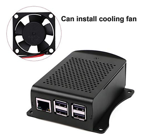 Funda Makerfocus Para Raspberry Pi Con Ventilador, Raspberry