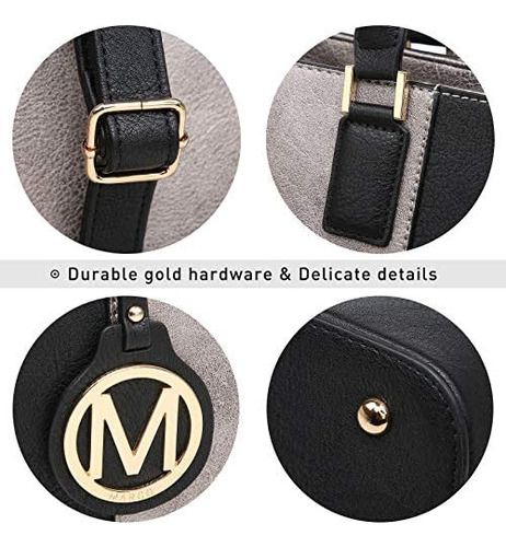 Mkp, Bolsos De Mano Grandes De Dos Tonos Para Mujer, Bolsos