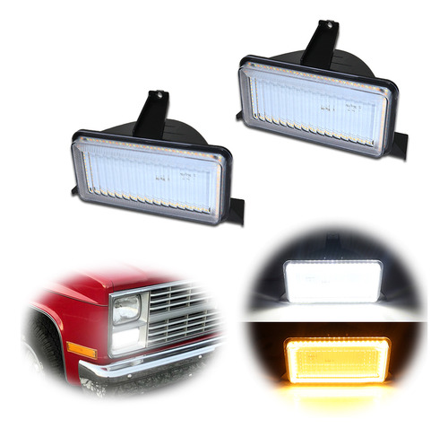 Luz Led Drl De Señal De Giro Delantera Para Chevrolet Gmc