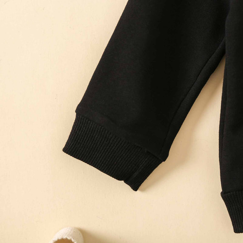 Sudadera De Invierno Con Cuello Redondo Y Manga Larga Con Es
