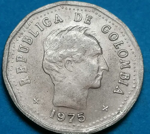 Colombia Moneda 50 Centavos 1975