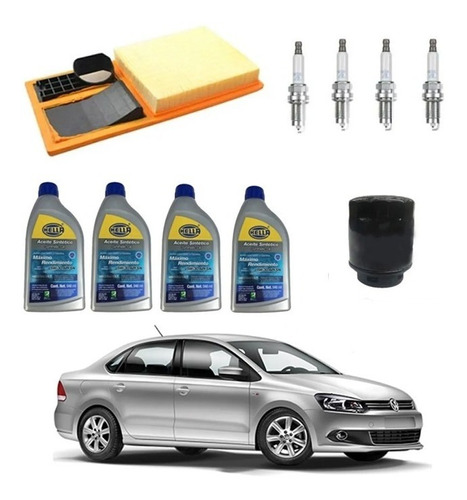 Kit Afinacion Para Vw Vento 1.6l Aceite Sintético 5w30 P