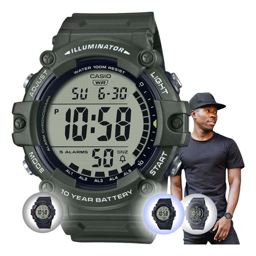 Relógio Pulso Casio Masculino Digital Prova Dágua Original