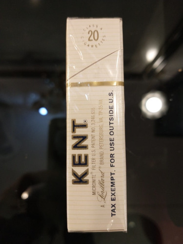Imagen 5 de 8 de Antigua Marquilla Cigarrillos Kent Made In Usa Llena Años 70