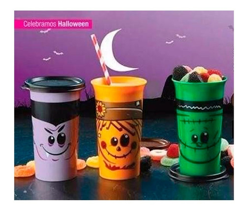  Vasos Halloween Tupperware