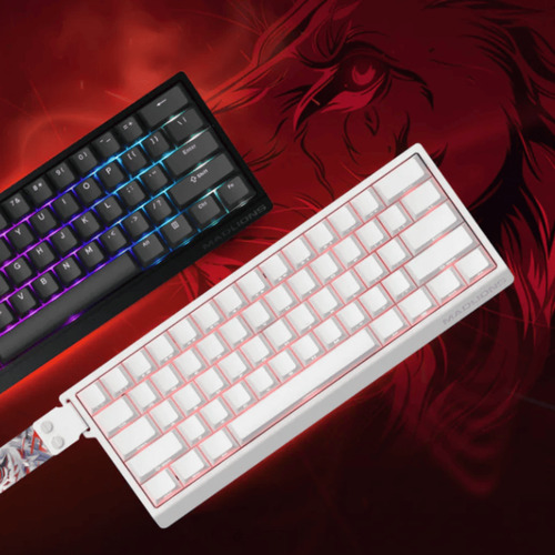 Teclado Madlions 60he Preto, Switch Magnético Amber Pro Cor De Teclado Preto