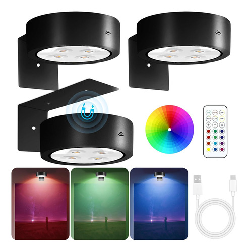 Luces De Imagen De 3 Unidades Para Pared, Luz De Visualizaci