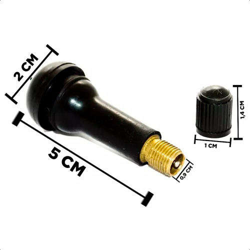 Bico Válvula Para Pneu S/câmara Tr-414 Kit 100 Peças Atacado