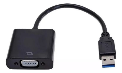 Cabo Adaptador Conversor Usb 3.0 2.0 Para Vga Até 1920x1080