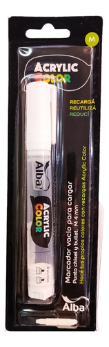 Marcador Vacio Para Cargar Alba Acrylic 4mm M Doble Punta